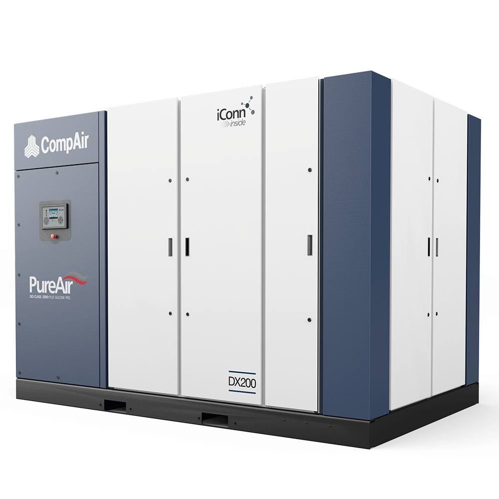 Midlands UK supplier and authorised distributor of the CompAir DX200 air compressor range