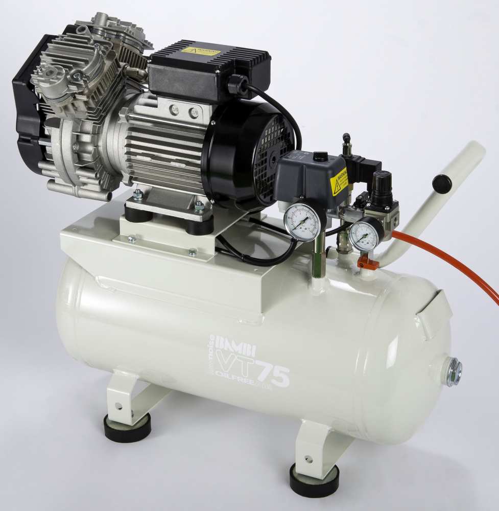 Midlands UK supplier and authorised distributor of the Bambi VTH75 air compressor range