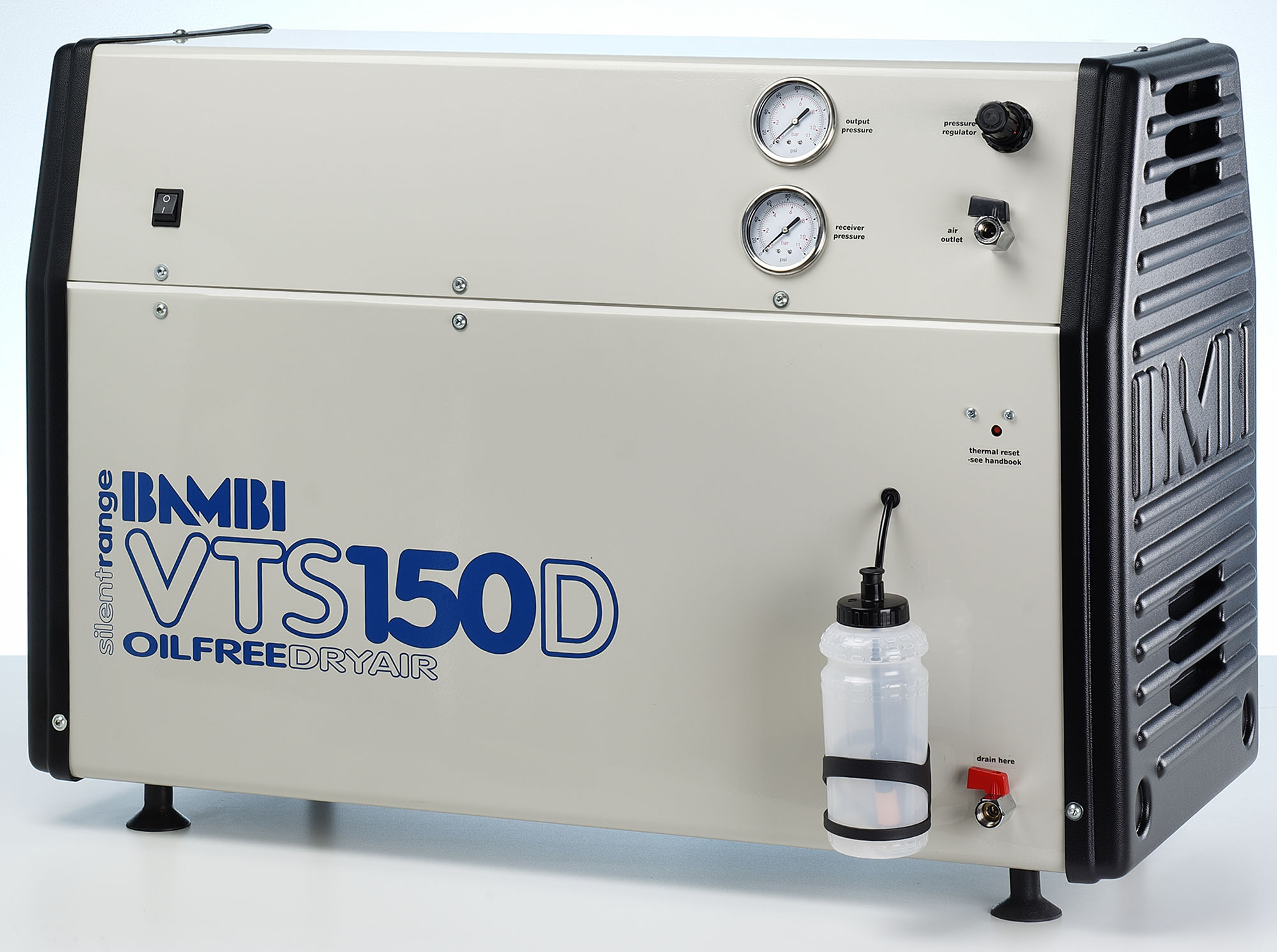 Midlands UK supplier of Bambi VTS150D air compressor