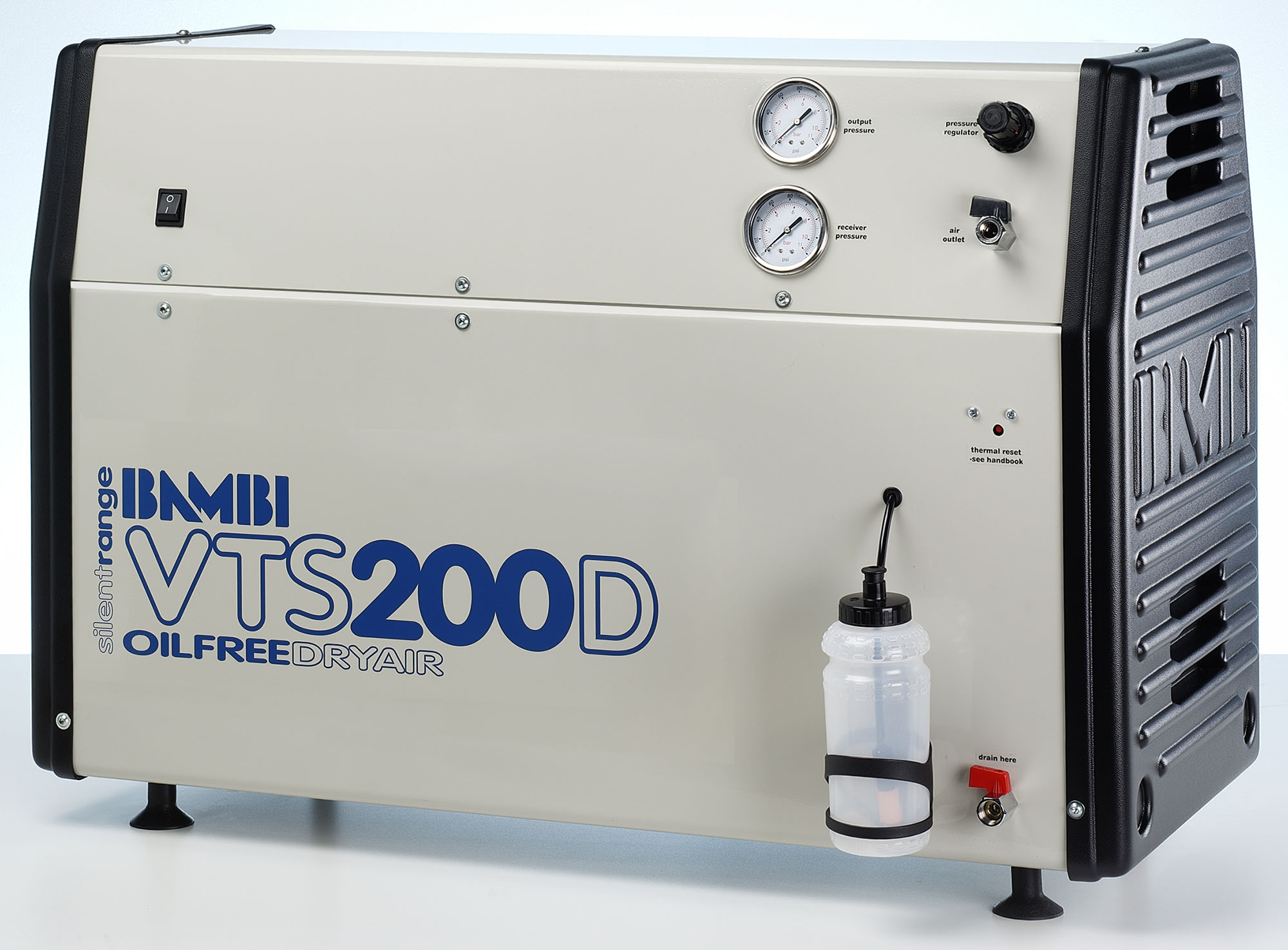 Midlands UK supplier of Bambi VTS200D air compressor