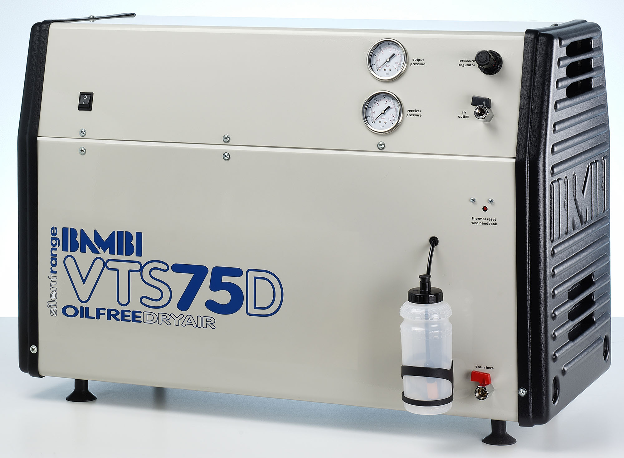 Midlands UK supplier of Bambi VTS75D air compressor