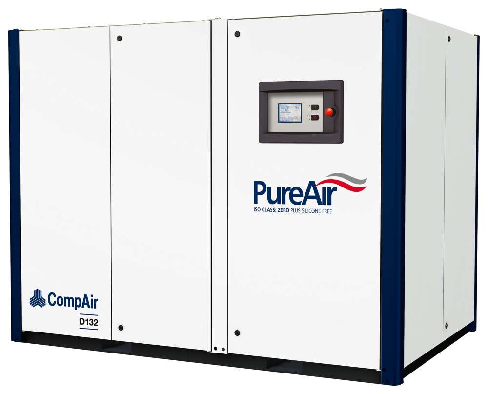 Midlands UK supplier and authorised distributor of the CompAir D132 air compressor range