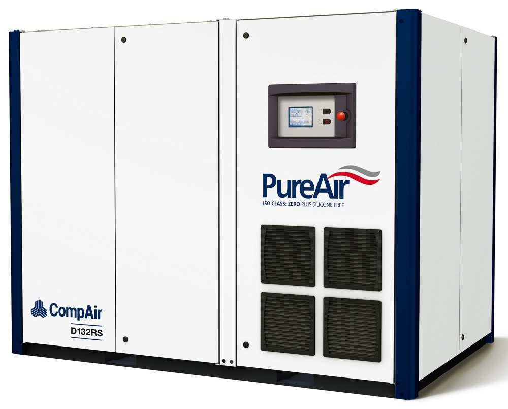 Midlands UK supplier and authorised distributor of the CompAir D132RS air compressor range