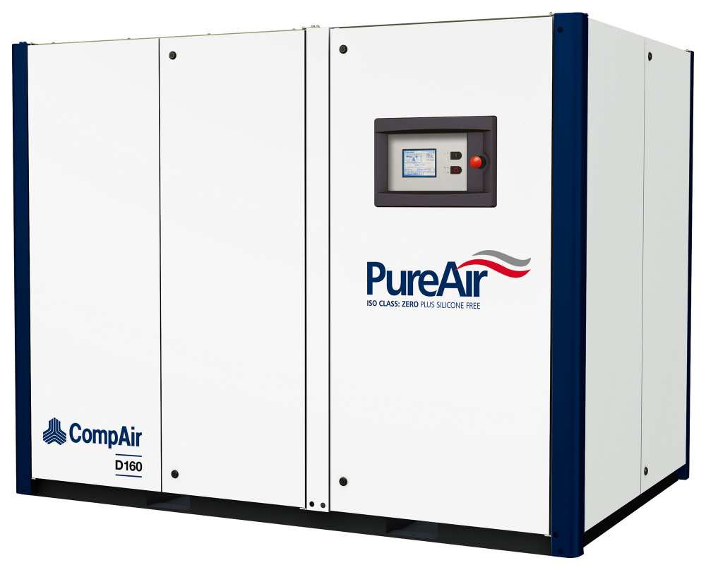 Midlands UK supplier and authorised distributor of the CompAir D160 air compressor range