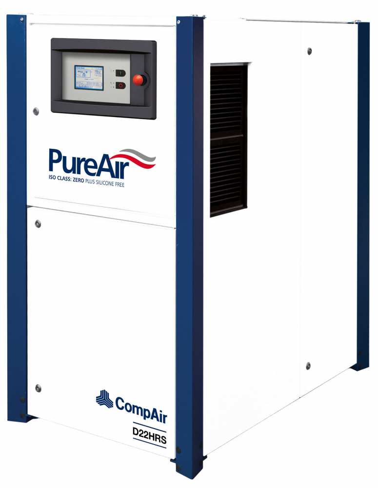 Midlands UK supplier and authorised distributor of the CompAir D22HRS air compressor range