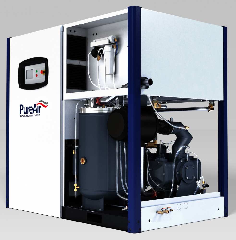 Midlands UK supplier and authorised distributor of the CompAir D75HRS air compressor range