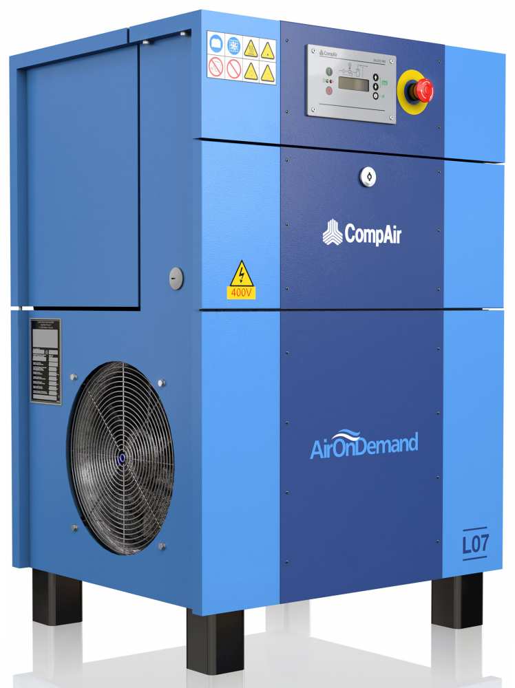 Midlands UK supplier and authorised distributor of the CompAir L07 air compressor range