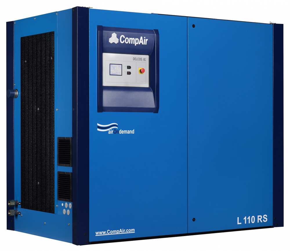 Midlands UK supplier and authorised distributor of the CompAir L110RS air compressor range