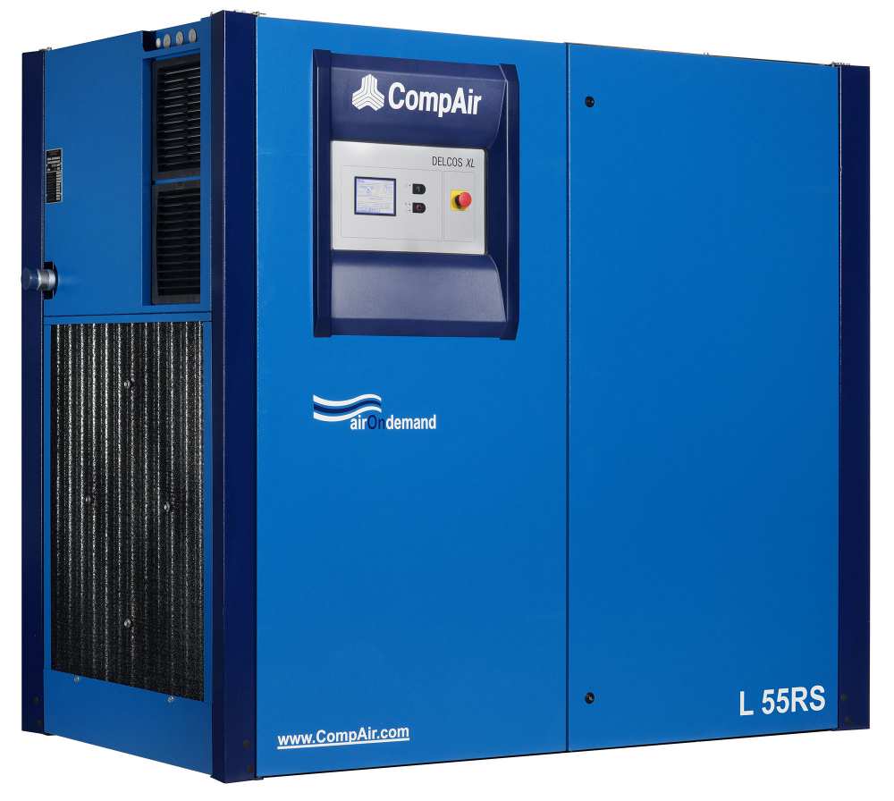 Midlands UK supplier and authorised distributor of the CompAir L55RS air compressor range