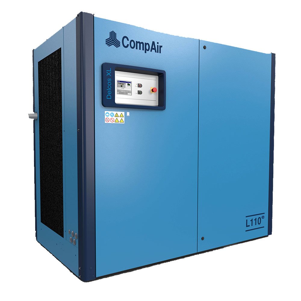 Midlands UK supplier and authorised distributor of the CompAir L110e air compressor range