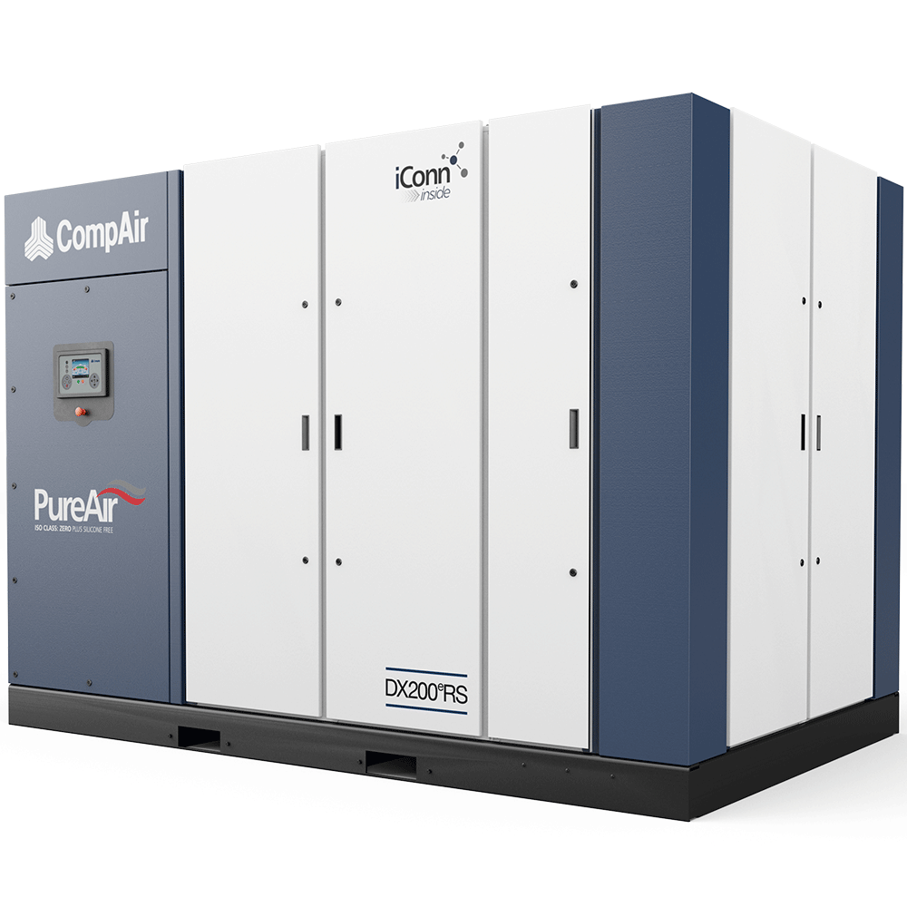 Midlands UK supplier and authorised distributor of the CompAir DX200eRS air compressor range