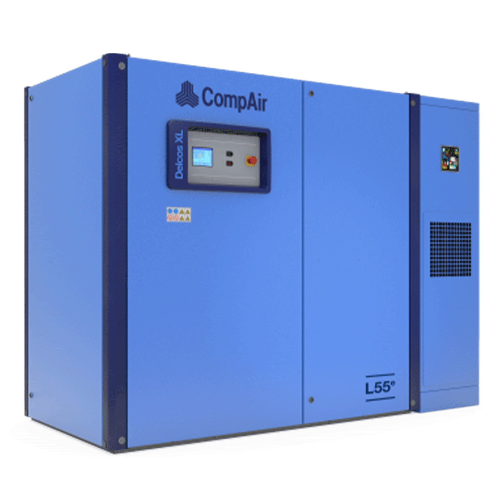 Midlands UK supplier and authorised distributor of the CompAir L55e air compressor range
